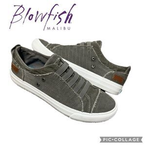 Blowfish distressed Gray Marley slip-ons